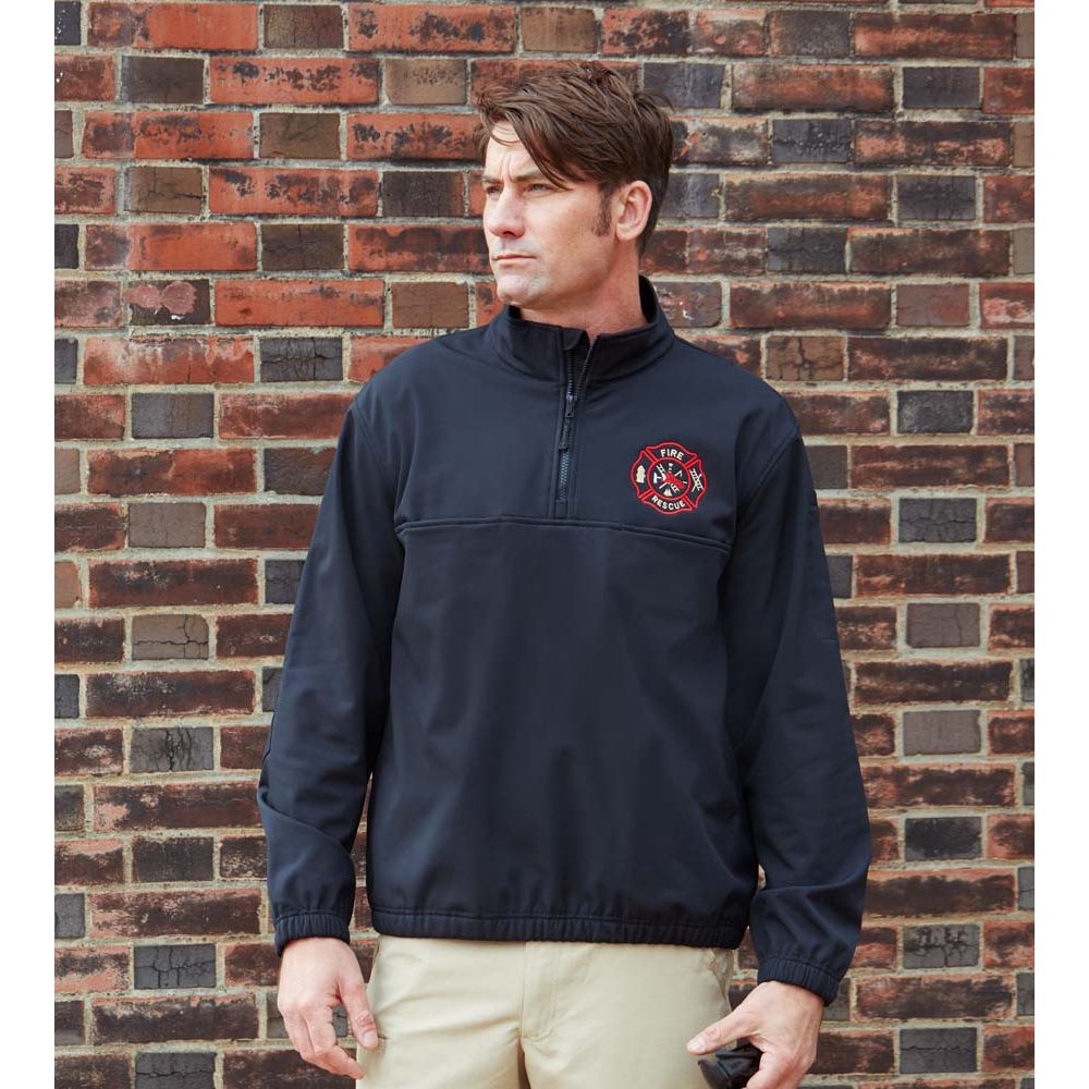 Quarter zip job on sale shirt