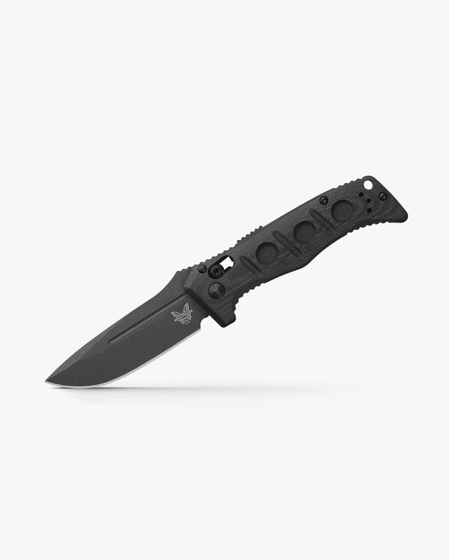 Load image into Gallery viewer, MINI AUTO ADAMAS® | BLACK G10 | OD GREEN G10|MARBLED CARBON FIBER | DROP-POINT
