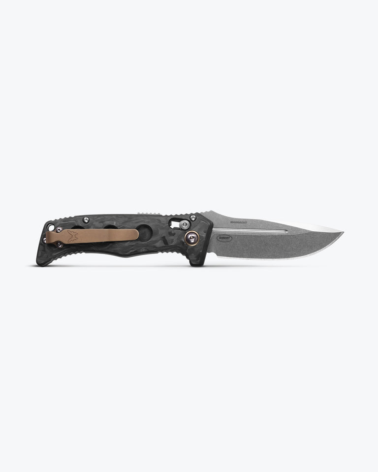 Load image into Gallery viewer, MINI AUTO ADAMAS® | BLACK G10 | OD GREEN G10|MARBLED CARBON FIBER | DROP-POINT
