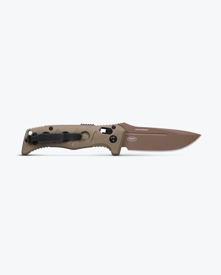 Load image into Gallery viewer, MINI AUTO ADAMAS® | BLACK G10 | OD GREEN G10|MARBLED CARBON FIBER | DROP-POINT
