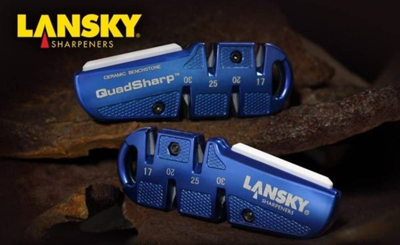 Load image into Gallery viewer, Lansky QuadSharp Pocket Sharpener, Multi-Angle, Carbide &amp; Ceramic Stones #QSHARP
