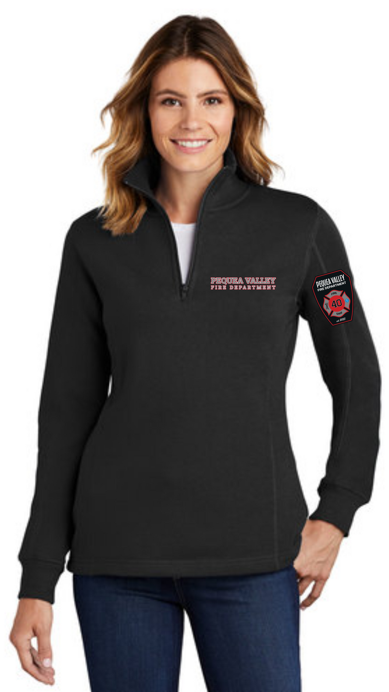 Load image into Gallery viewer, PVFD Sport-Tek® Women&#39;s 1/4-Zip Sweatshirt
