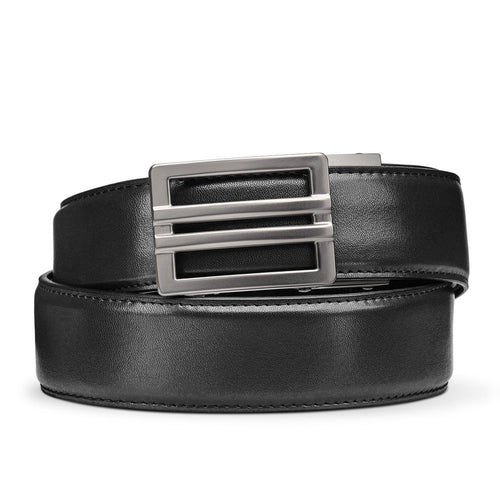 KORE X1 BUCKLE BLACK TOP GRAIN LEATHER GUN BELT 1.5