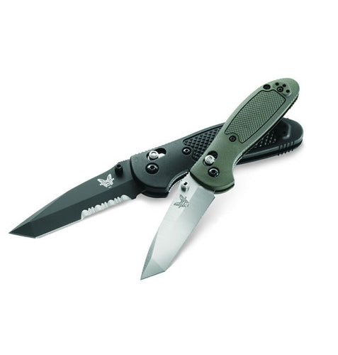 Plain Edge/ Satin Finish Blade/ Black Handle - Tactical Wear