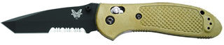 Plain Edge/ Satin Finish Blade/ Black Handle - Tactical Wear